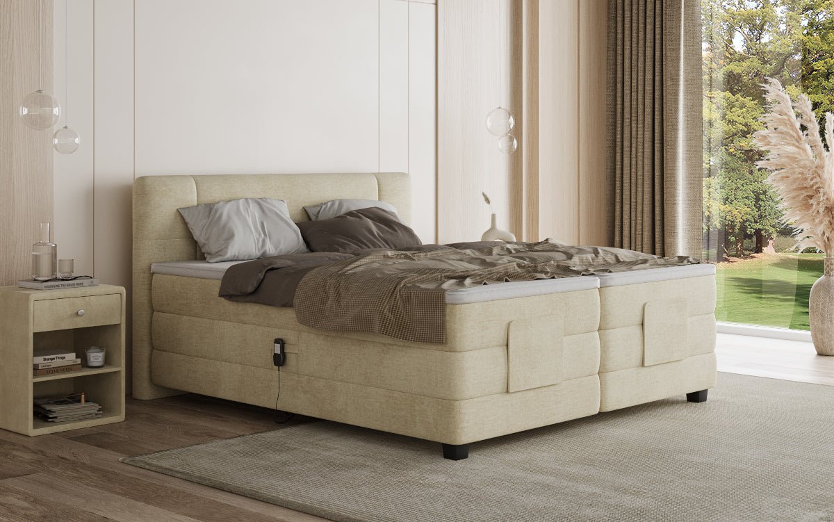 Boxspringbett Noela Samt elektresch verstellbar