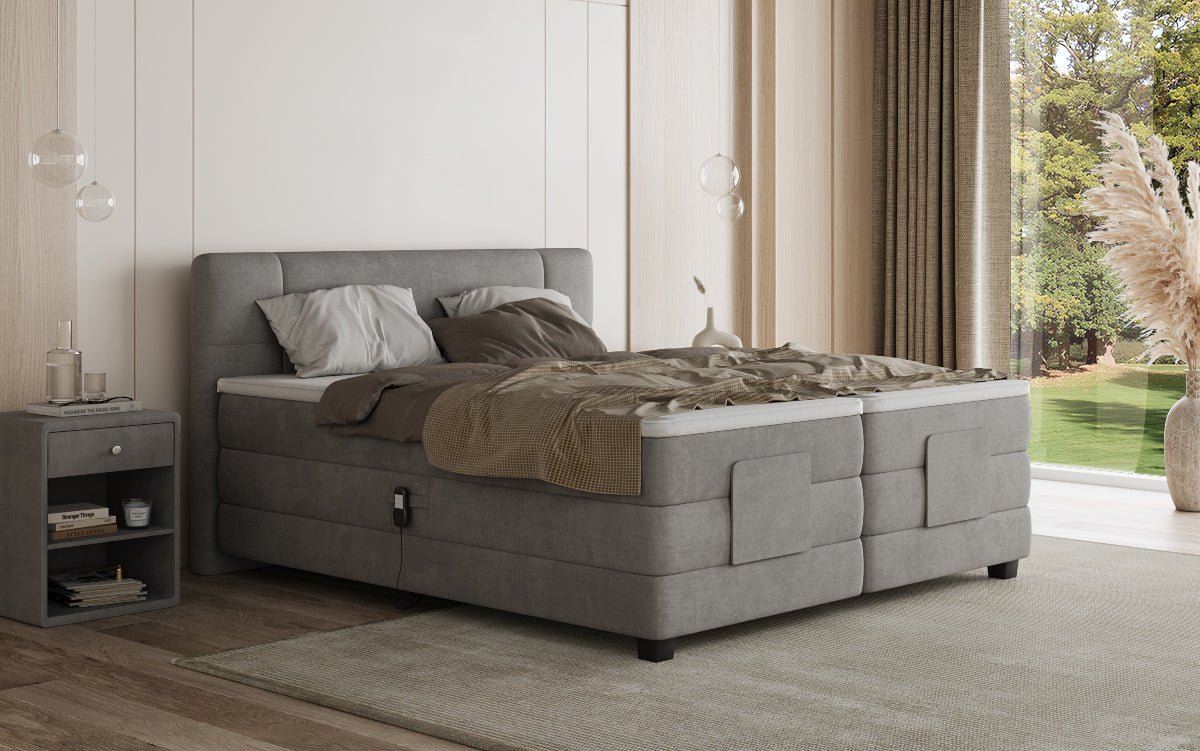 Boxspringbett Noela Samt elektrisch verstellbar