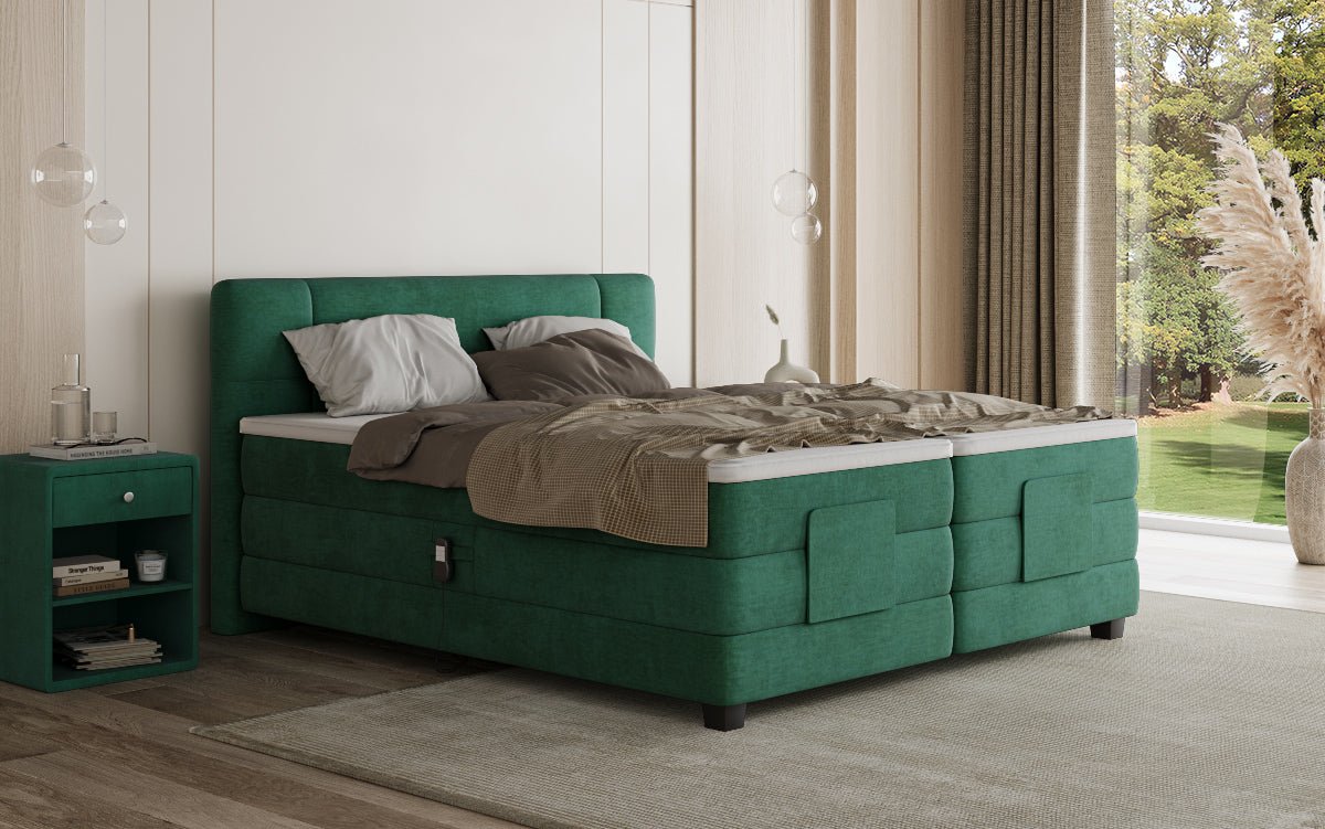 Boxspringbett Noela Samt elektresch verstellbar