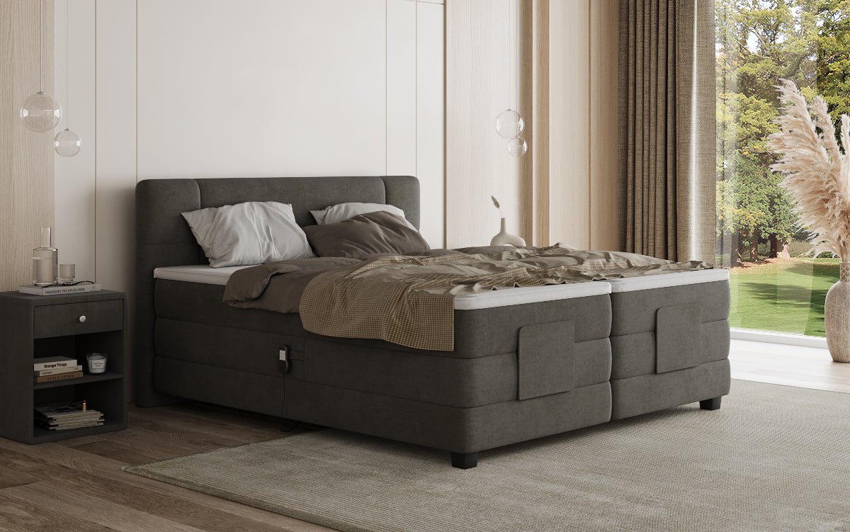 Boxspringbett Noela Samt elektresch verstellbar