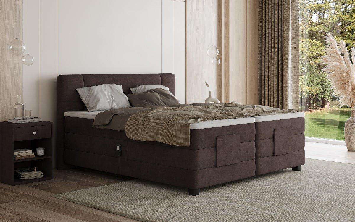 Boxspringbett Noela Samt elektresch verstellbar
