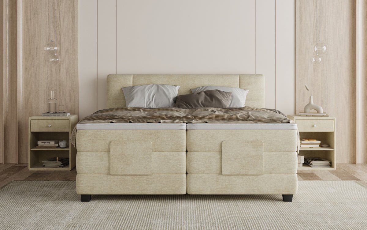 Boxspringbett Noela Samt elektresch verstellbar