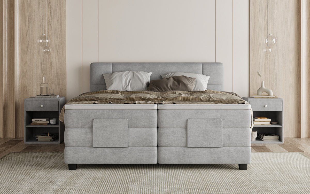 Boxspringbett Noela Samt elektresch verstellbar
