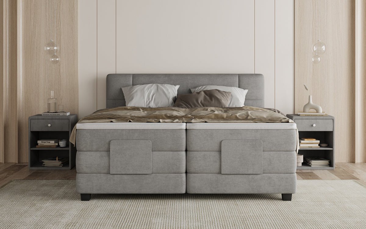 Boxspringbett Noela Samt elektresch verstellbar