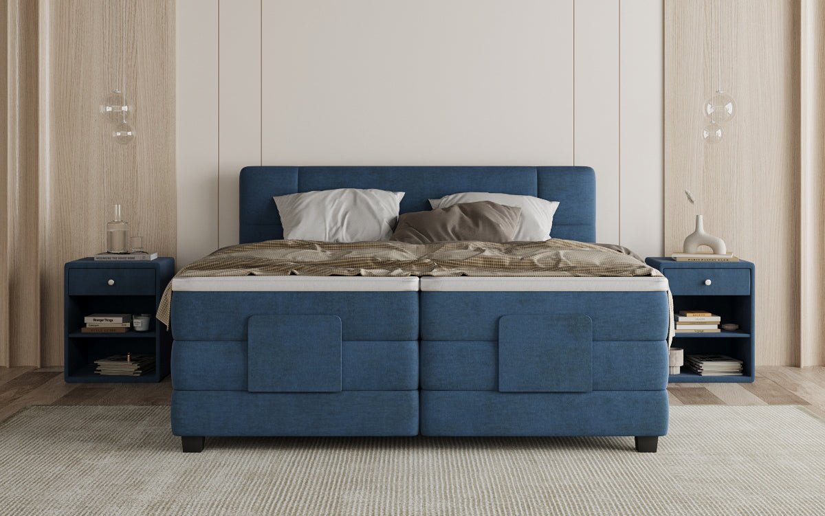 Boxspringbett Noela Samt elektresch verstellbar