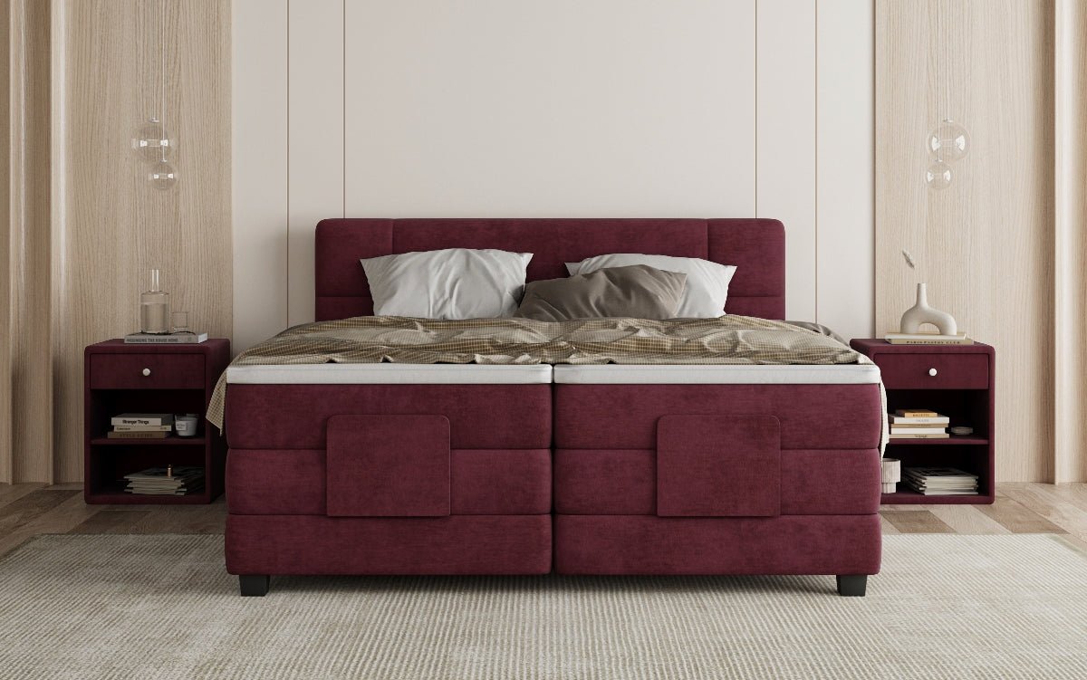 Boxspringbett Noela Samt elektresch verstellbar