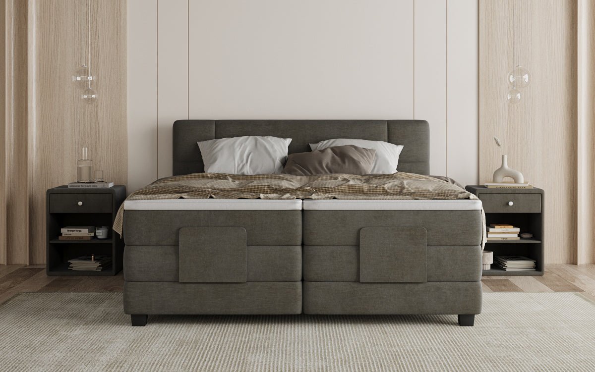 Boxspringbett Noela Samt elektresch verstellbar