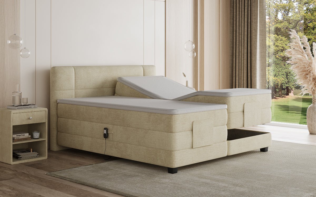 Boxspringbett Noela Samt elektresch verstellbar