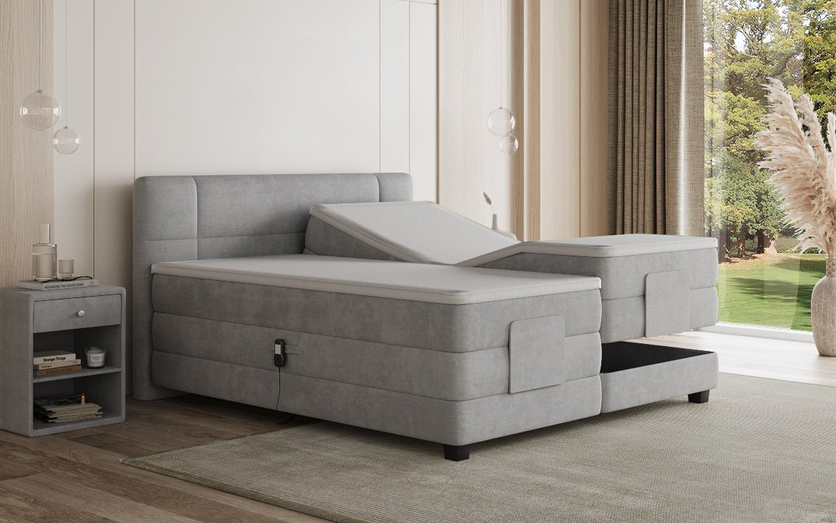 Boxspringbett Noela Samt elektresch verstellbar