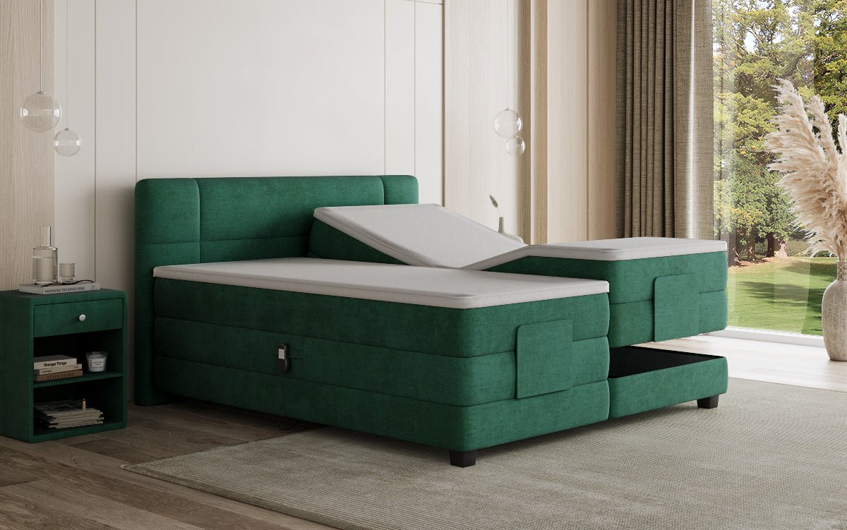 Boxspringbett Noela Samt elektresch verstellbar