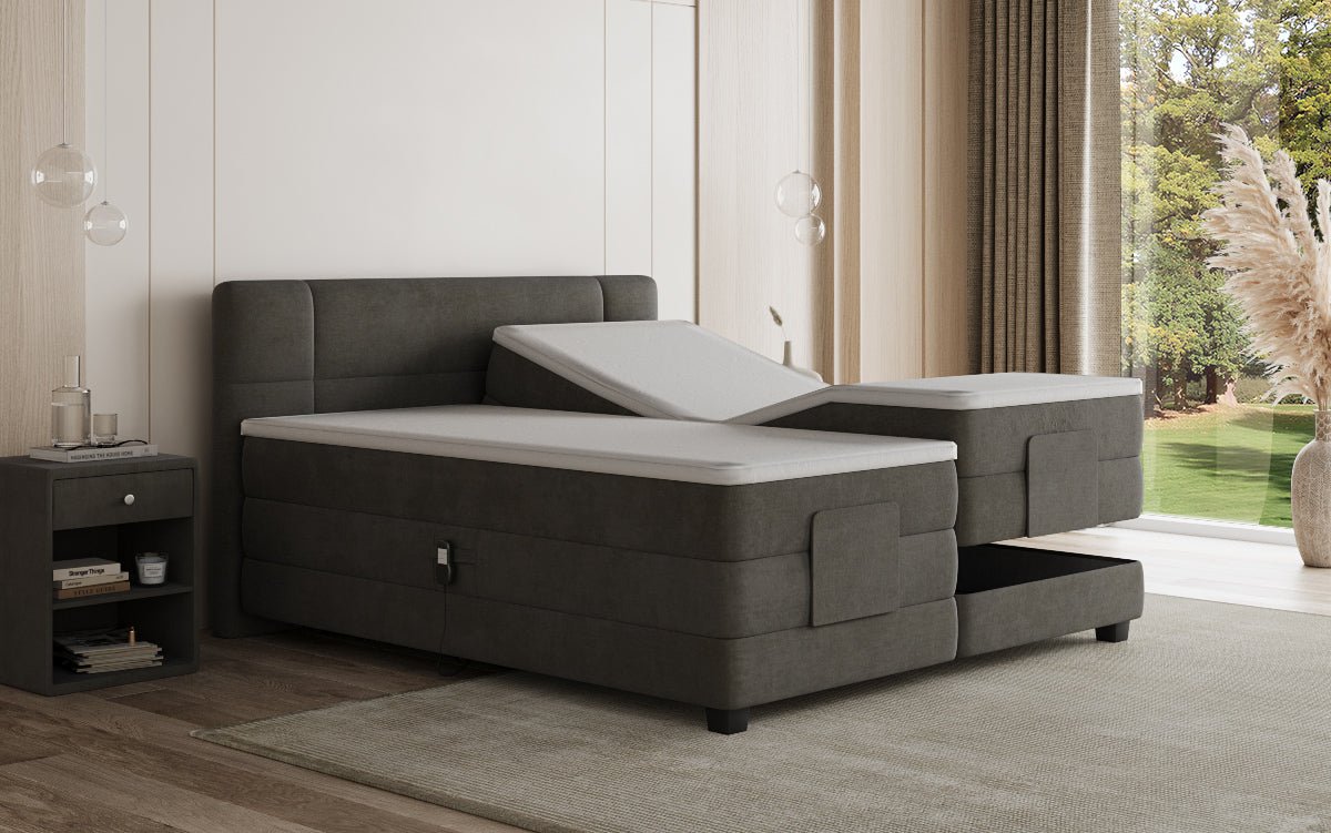 Boxspringbett Noela Samt elektresch verstellbar