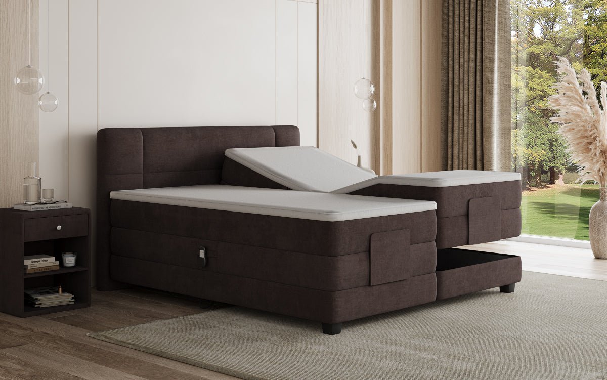 Boxspringbett Noela Samt elektresch verstellbar