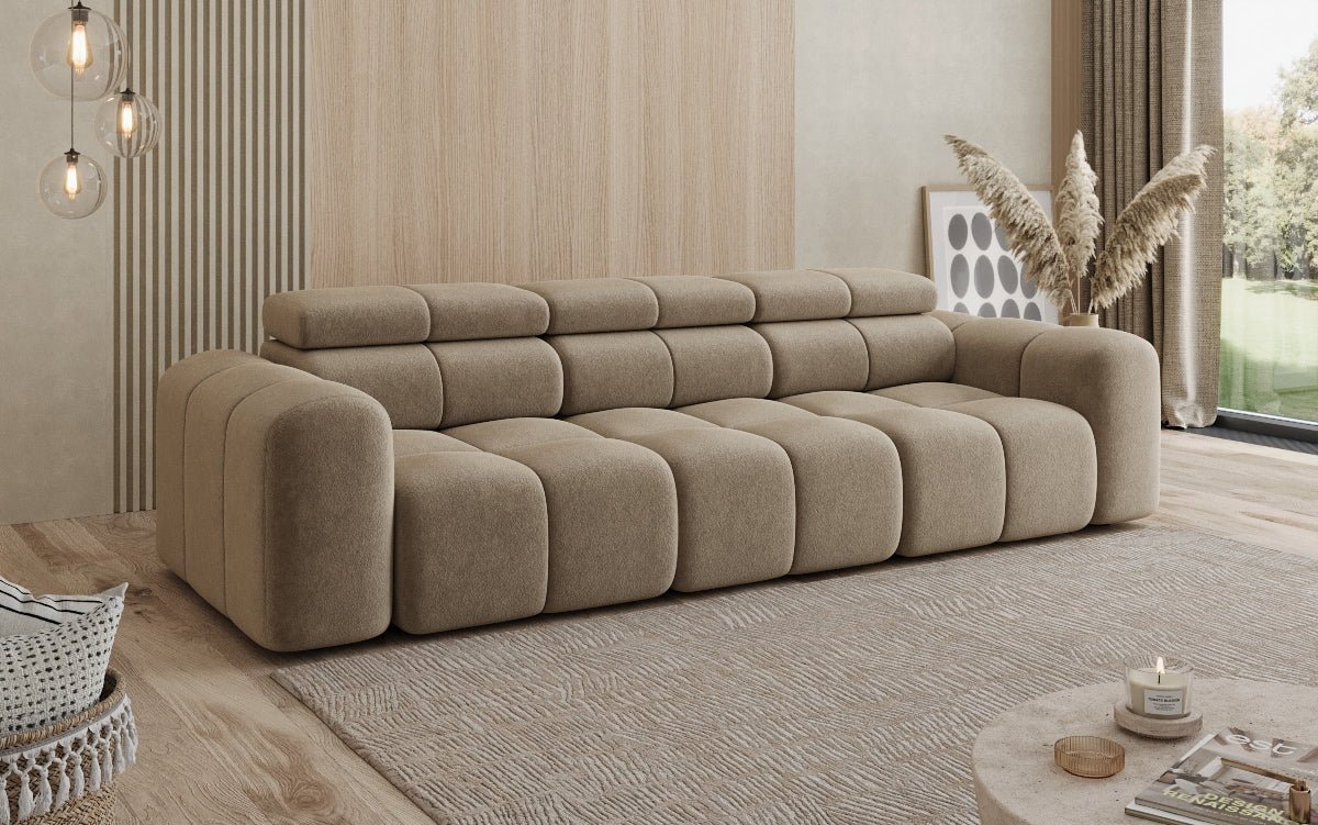 Designer Sofa 3-Sëtzler Mia a Chenille