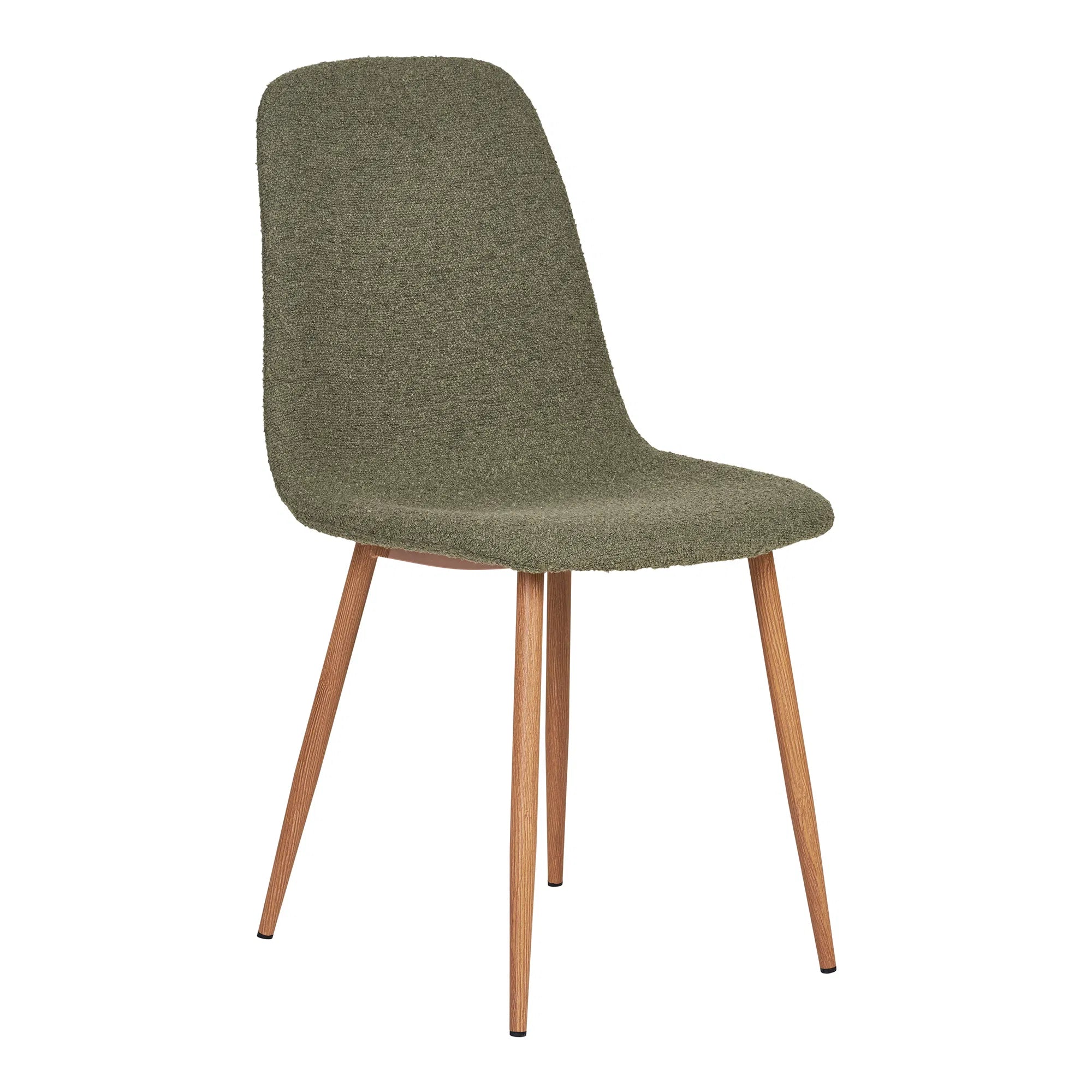 2er Set - Designerstull Wien a Bouclé Gréng