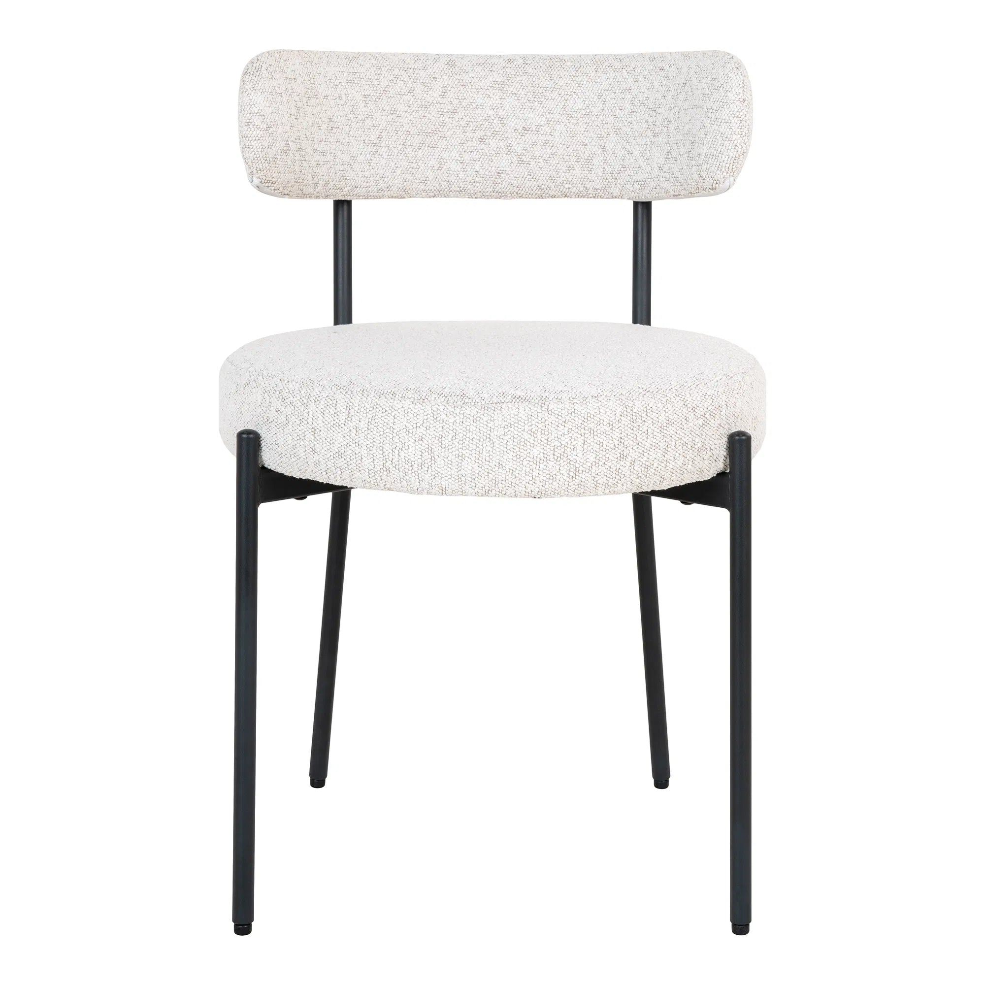 Chaise design Siena Bouclé Blanc