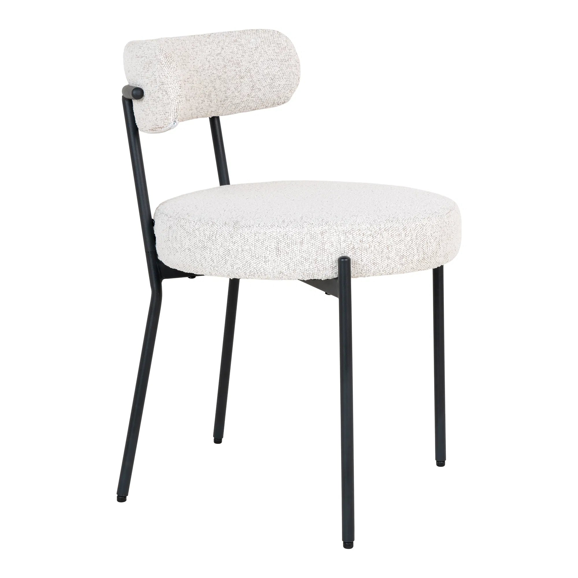 Chaise design Siena Bouclé Blanc