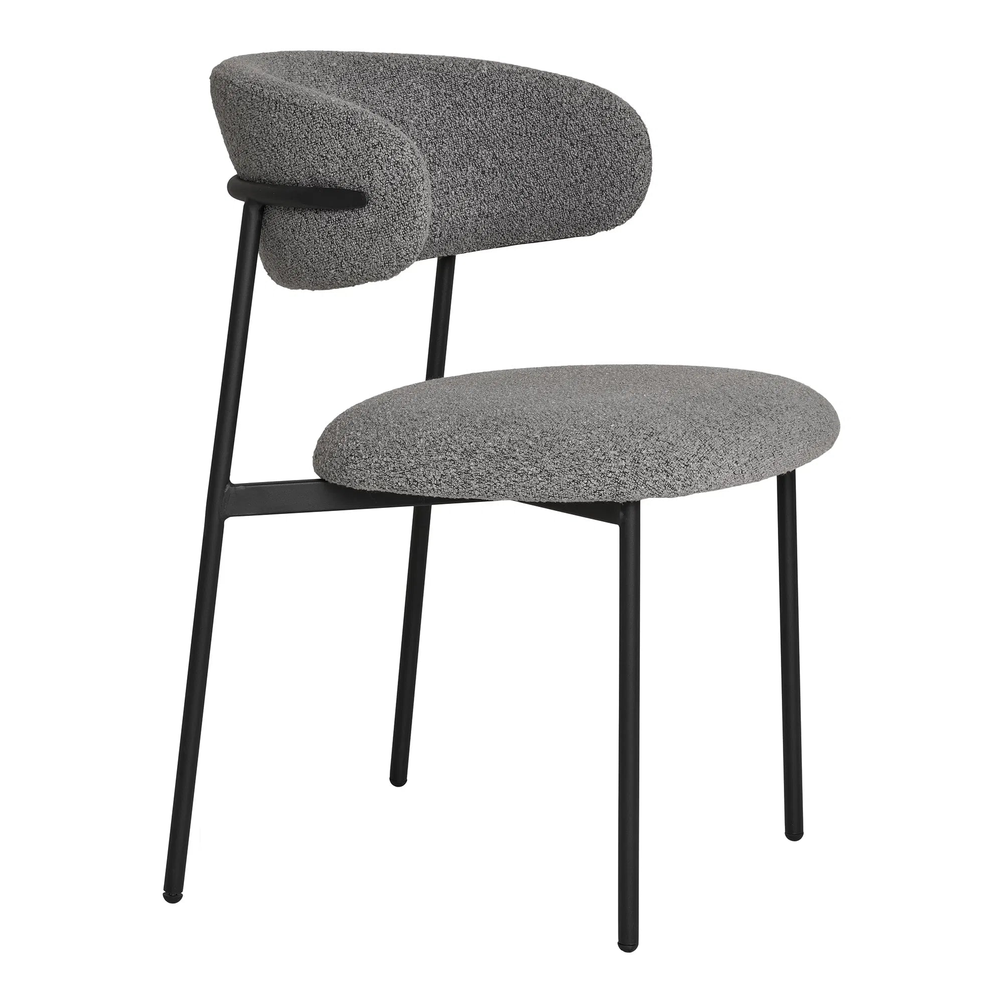 2er Set - Designerstull Lorezo Bouclé Gro