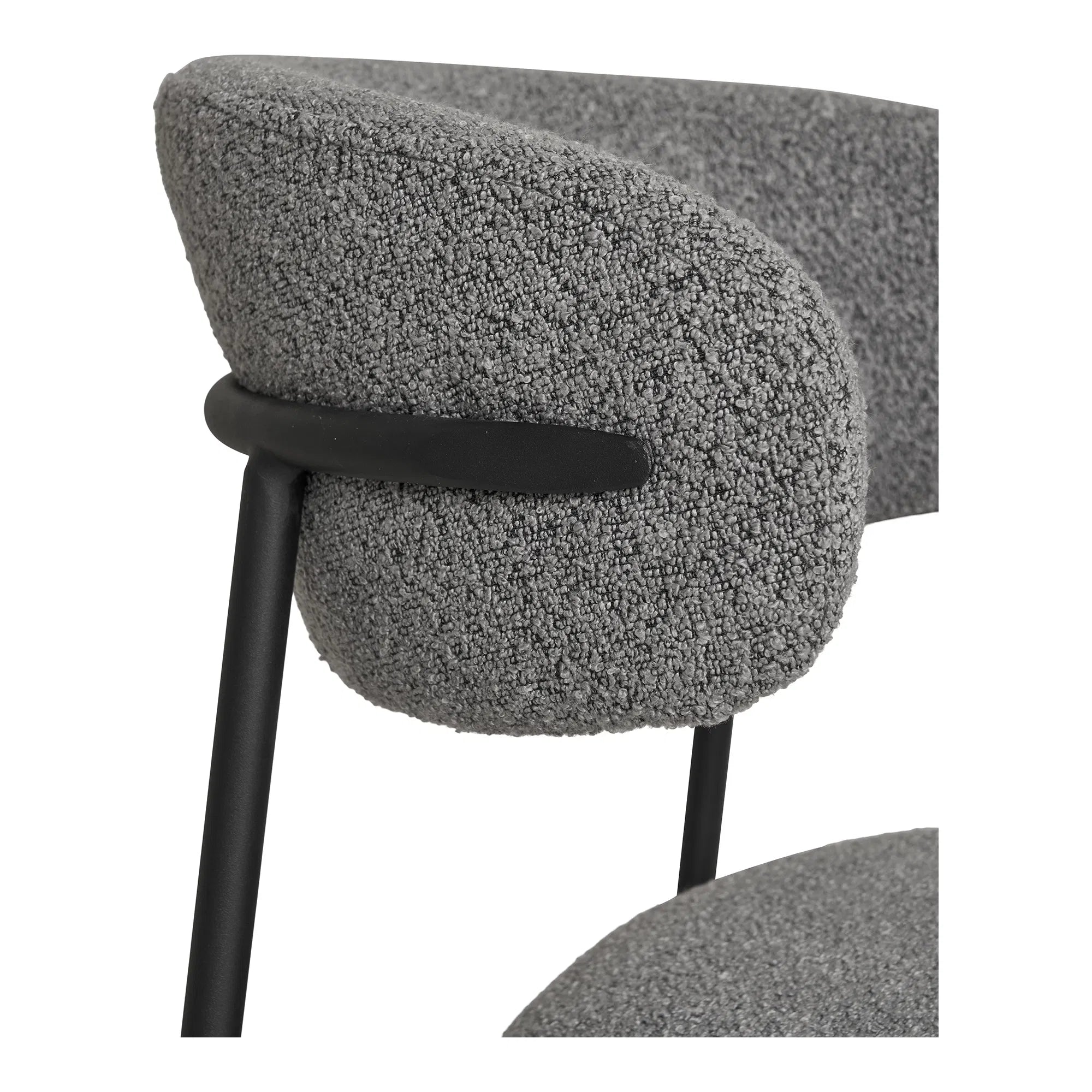 2er Set - Designerstull Lorezo Bouclé Gro