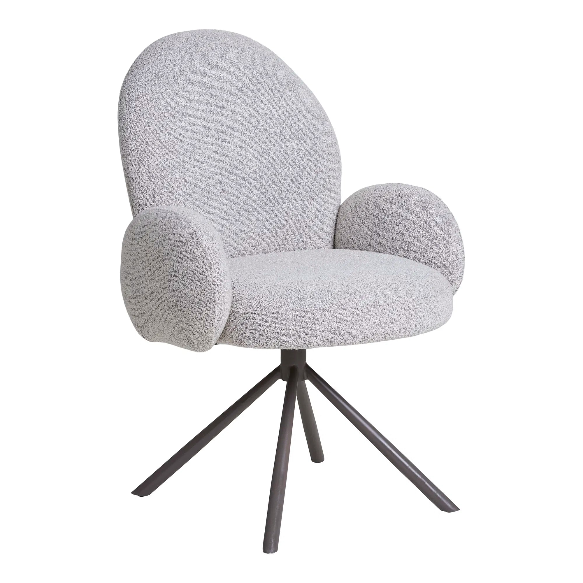 Designerstull Salerno Bouclé mat Dréifunktioun