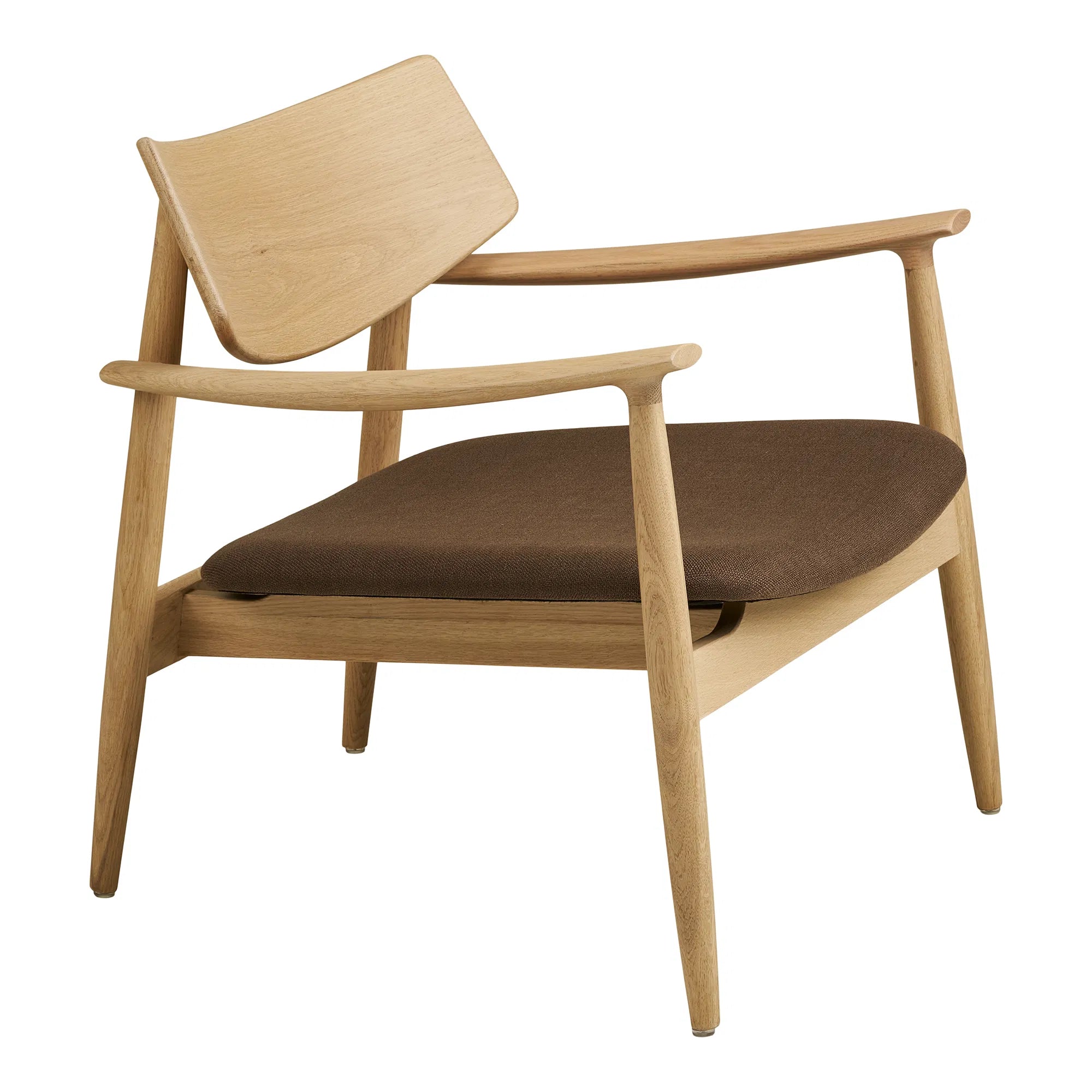 Designer Sëtz Agnar Set mat Beistellhocker aus Eech