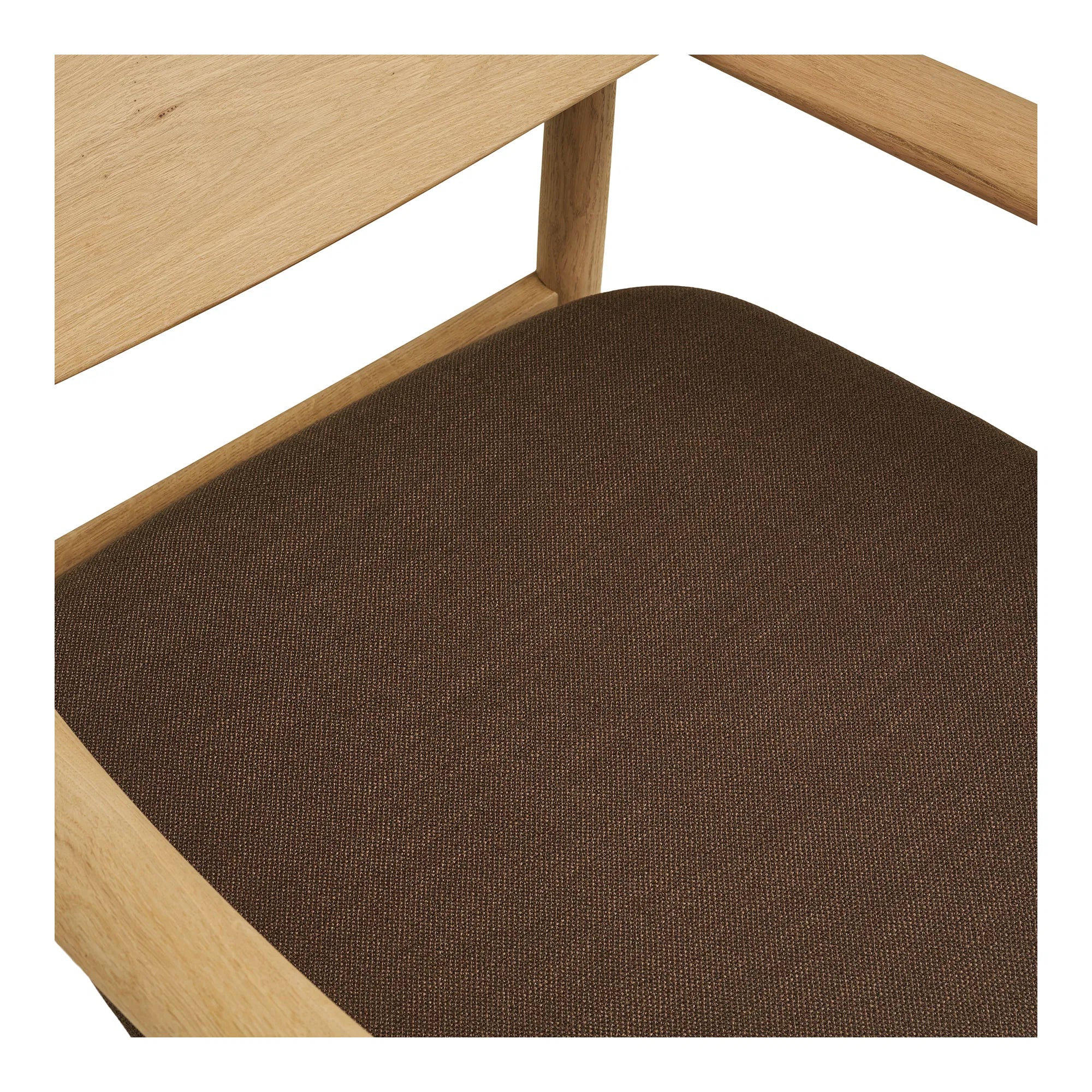 Designer Sëtz Agnar Set mat Beistellhocker aus Eech