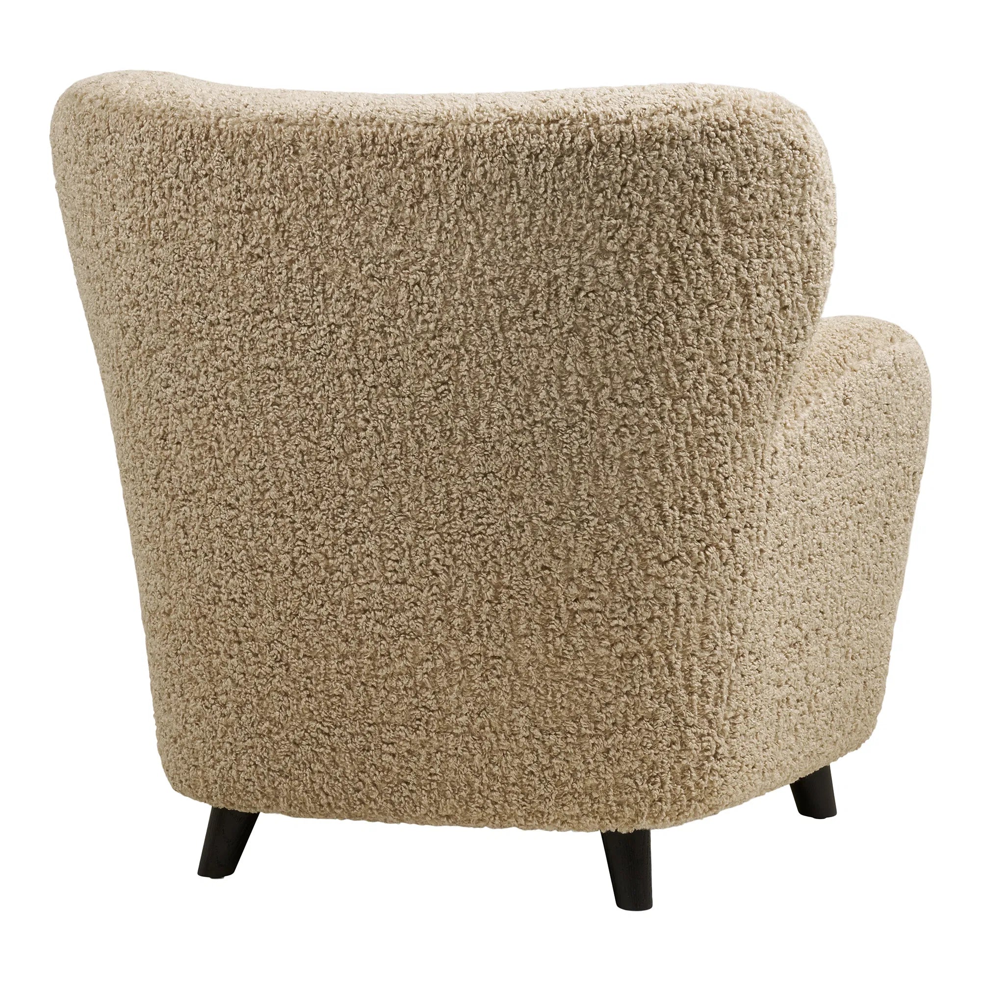 Designer Sofa-Sessel Hudson am beige Bouclé