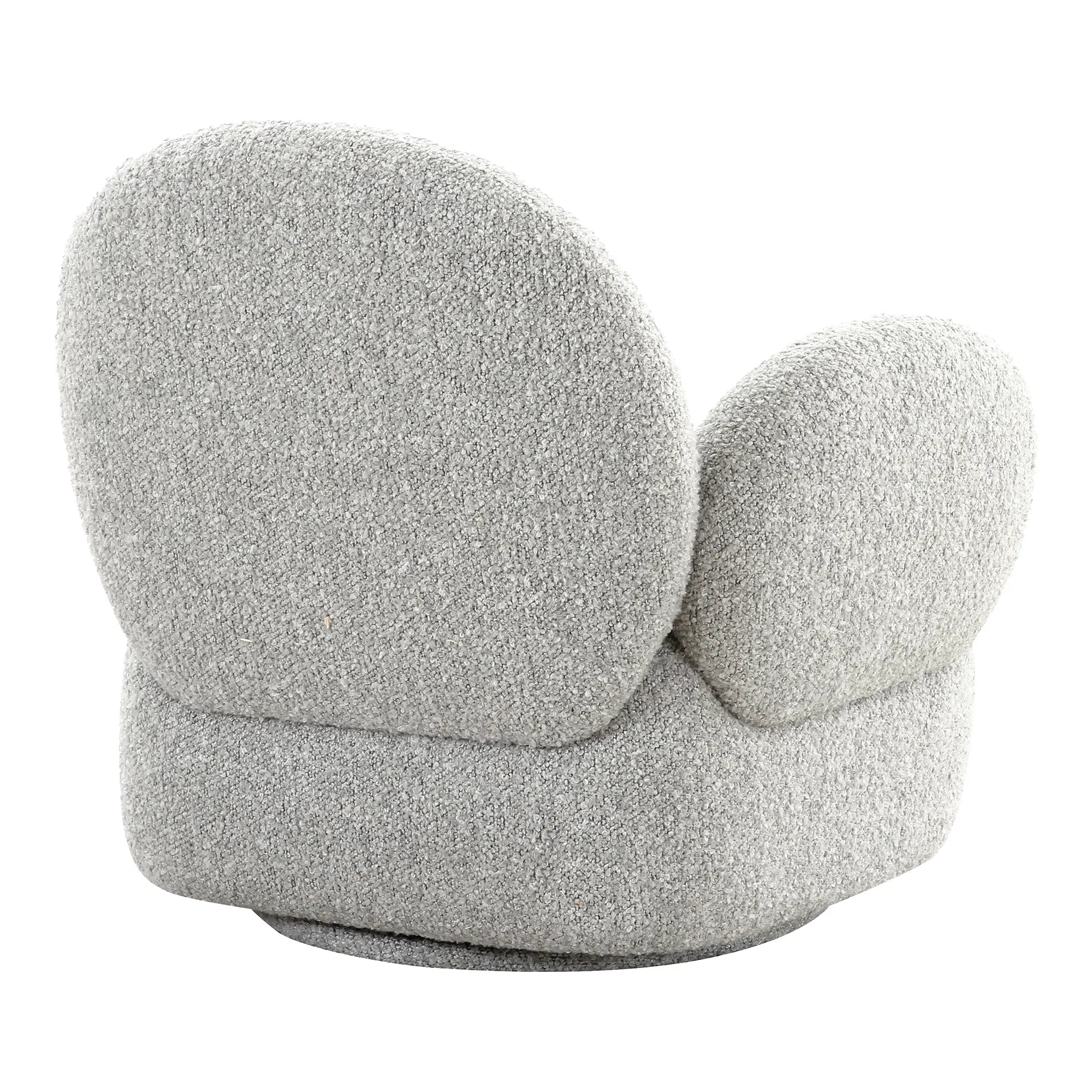 Designer Sofa-Sessel Fermo mat Dréifunktioun a gro Bouclé