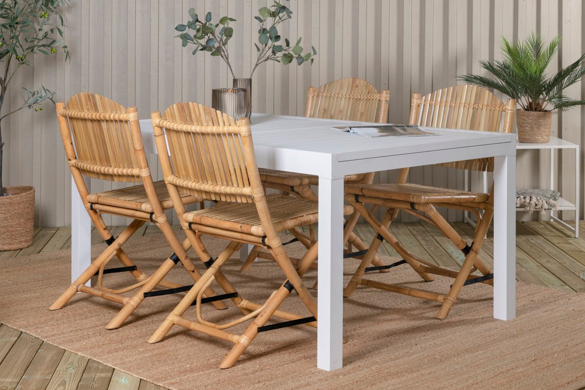 Gaartesëtz Koni - aus Rattan an natierlecher Optik