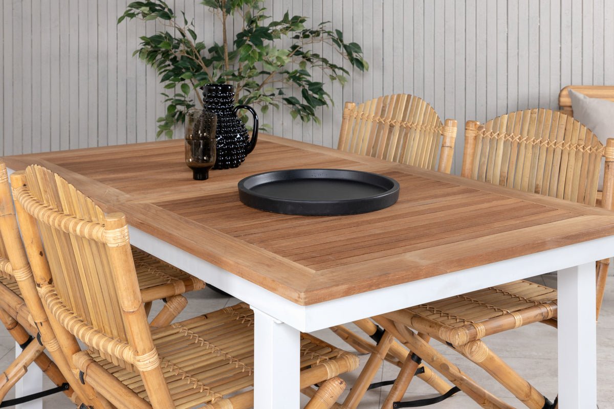 Gaartesëtz Koni - aus Rattan an natierlecher Optik