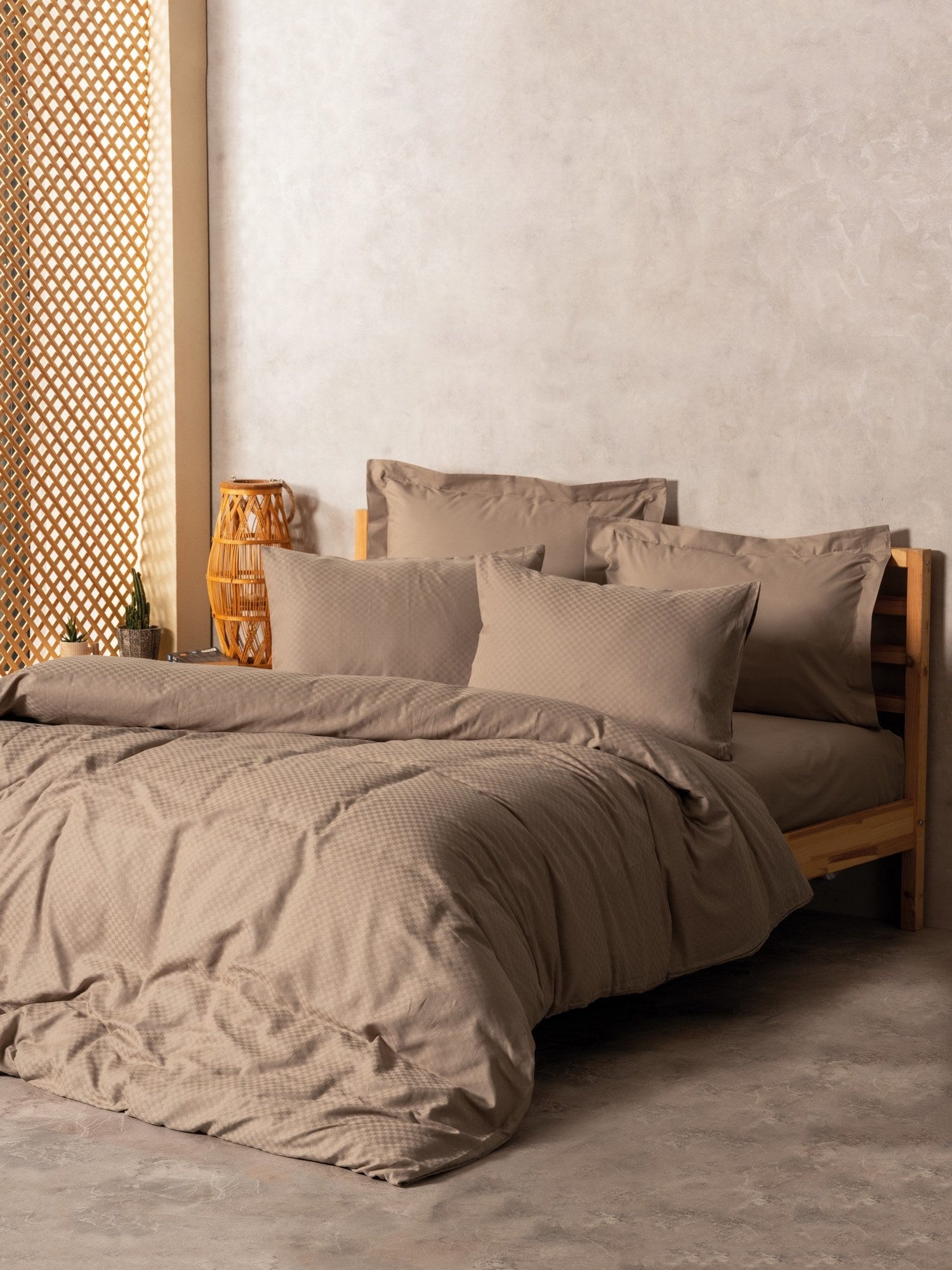 Bettwäsch-Set Taupe – 100% Baumwoll Ranforce