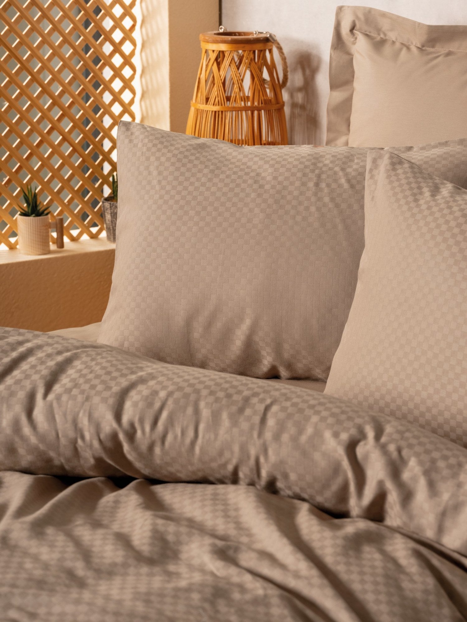 Bettwäsch-Set Taupe – 100% Baumwoll Ranforce