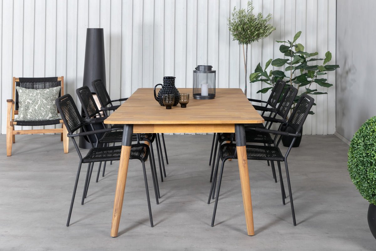 Gartentisch Ziwa - en rechteckege Iessdësch aus Akazienholz