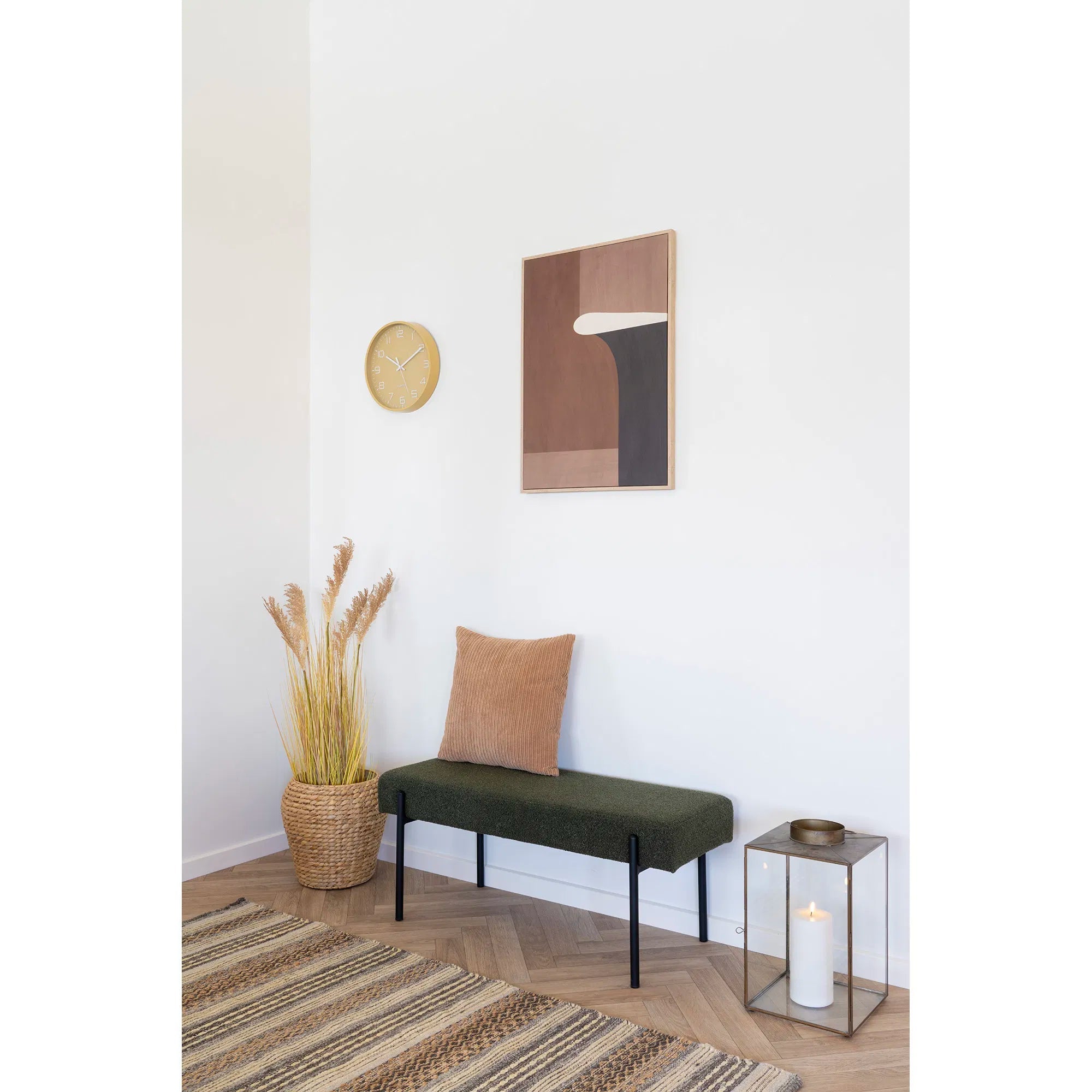 Sitzbank Lenny Bouclé mat Metallbeen