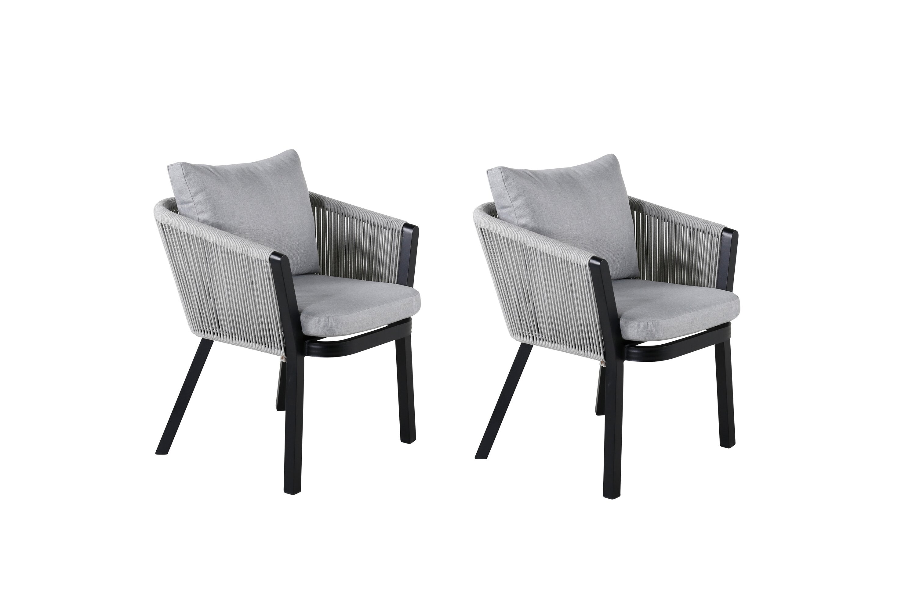 2er Set - Gartenstuhl Myria aus Metall/Polyester