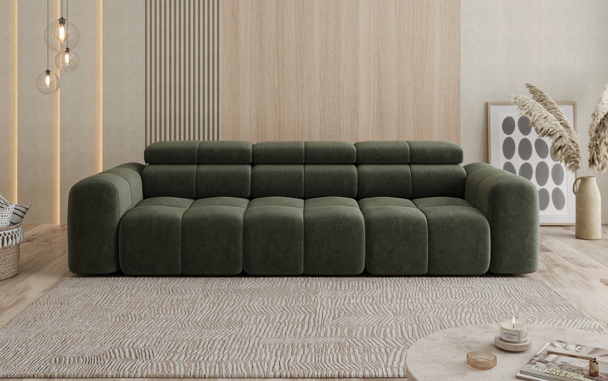 Designer Sofa 3 Sitzer Mia in Chenille