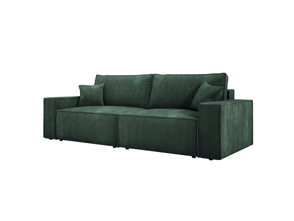 Designer Sofa Velanova 3 Sitzer Cord mit Schlaf- und Klappfunktion