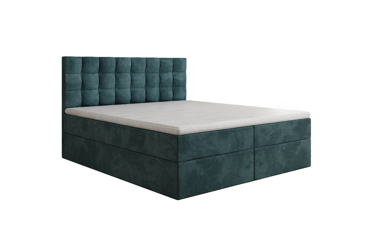 Boxspringbett Como an Cord mat Stauraum