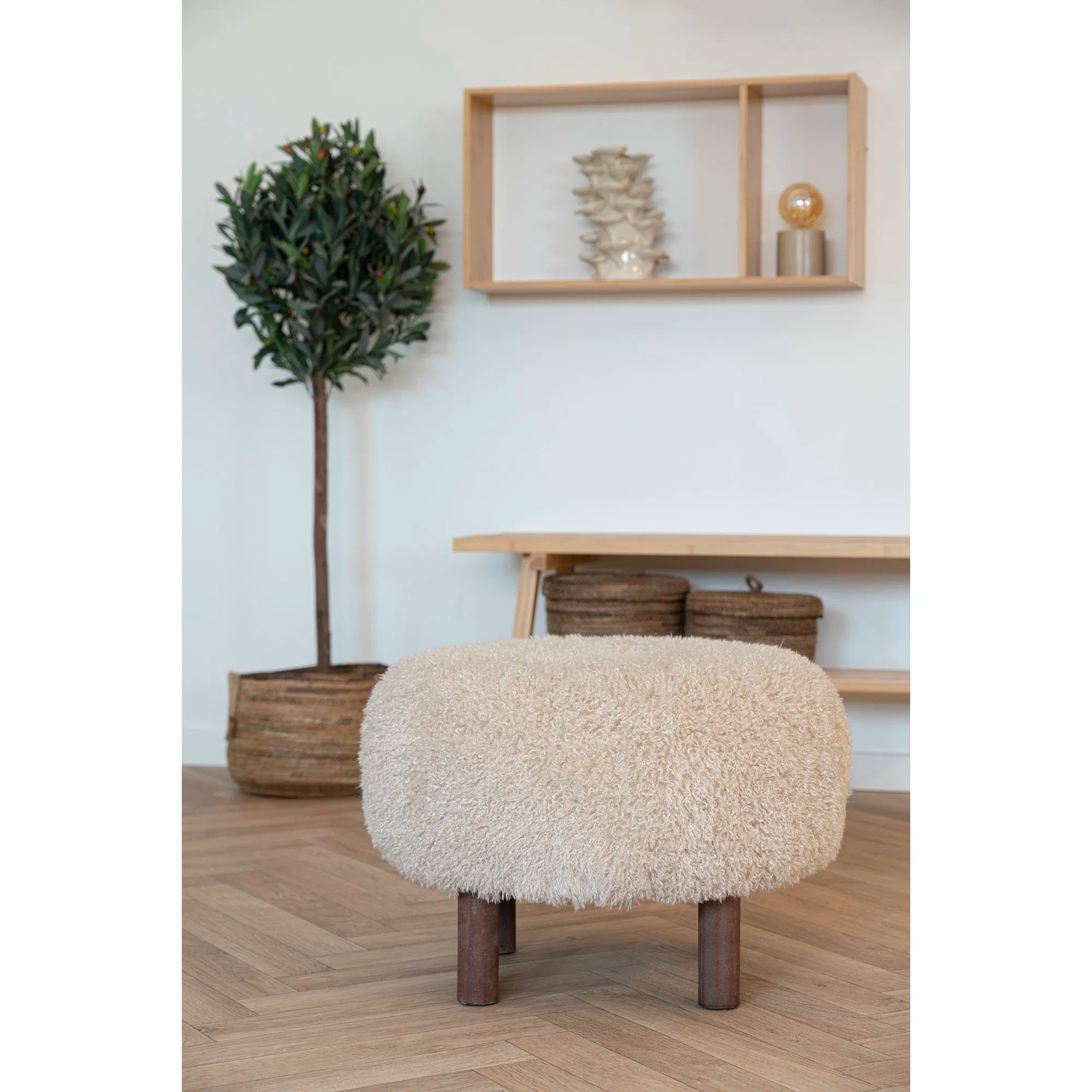 Beistellhocker Lizzy – Flauschegen Komfort