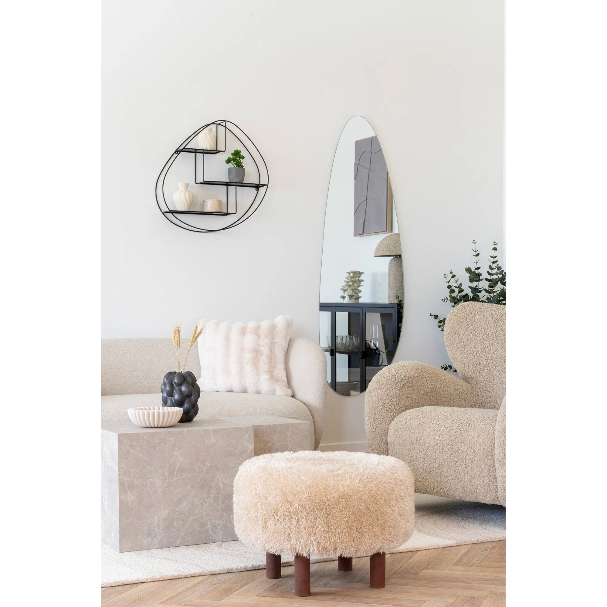 Beistellhocker Lizzy – Flauschegen Komfort