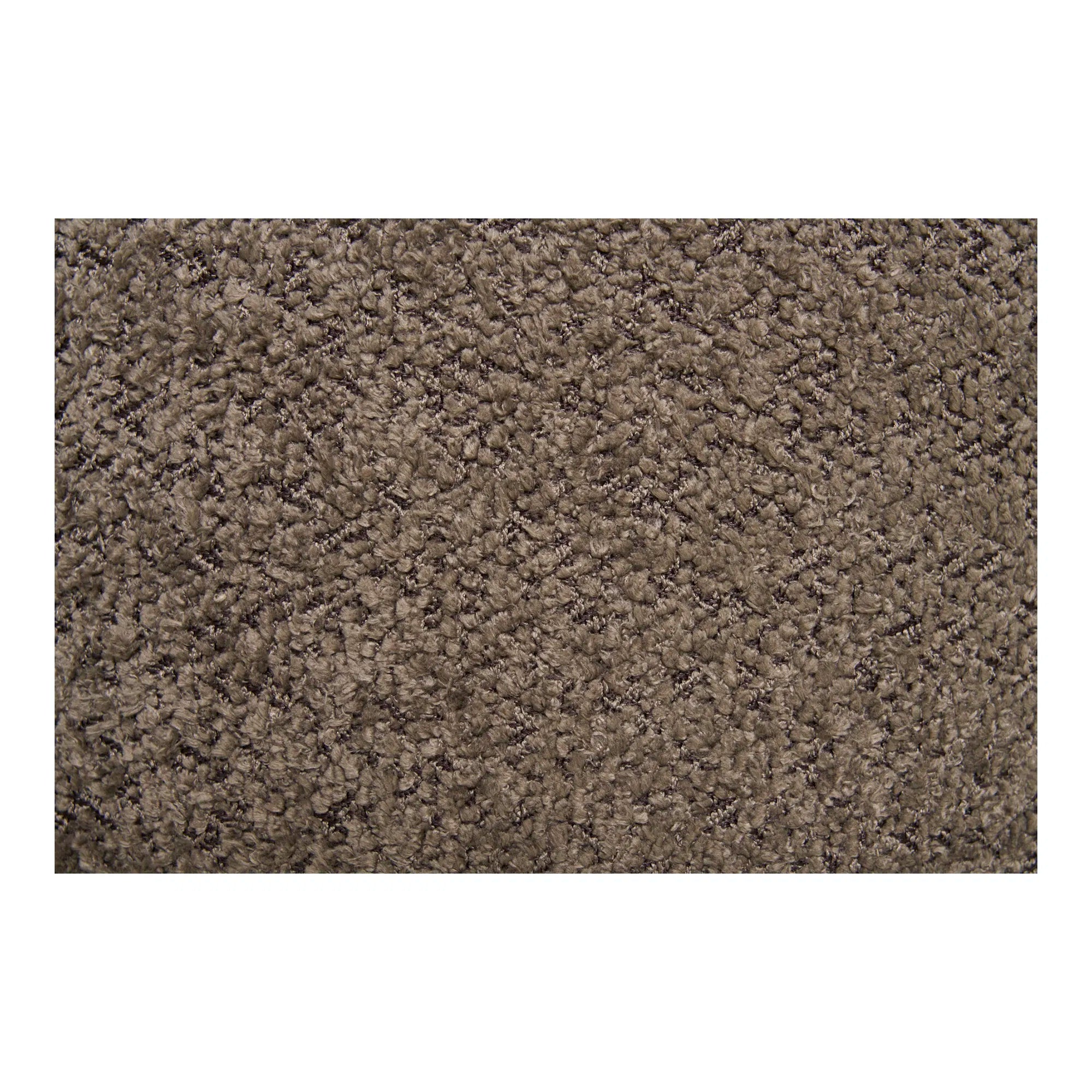 Beistellhocker Merino Bouclé Braun mat Stauraum