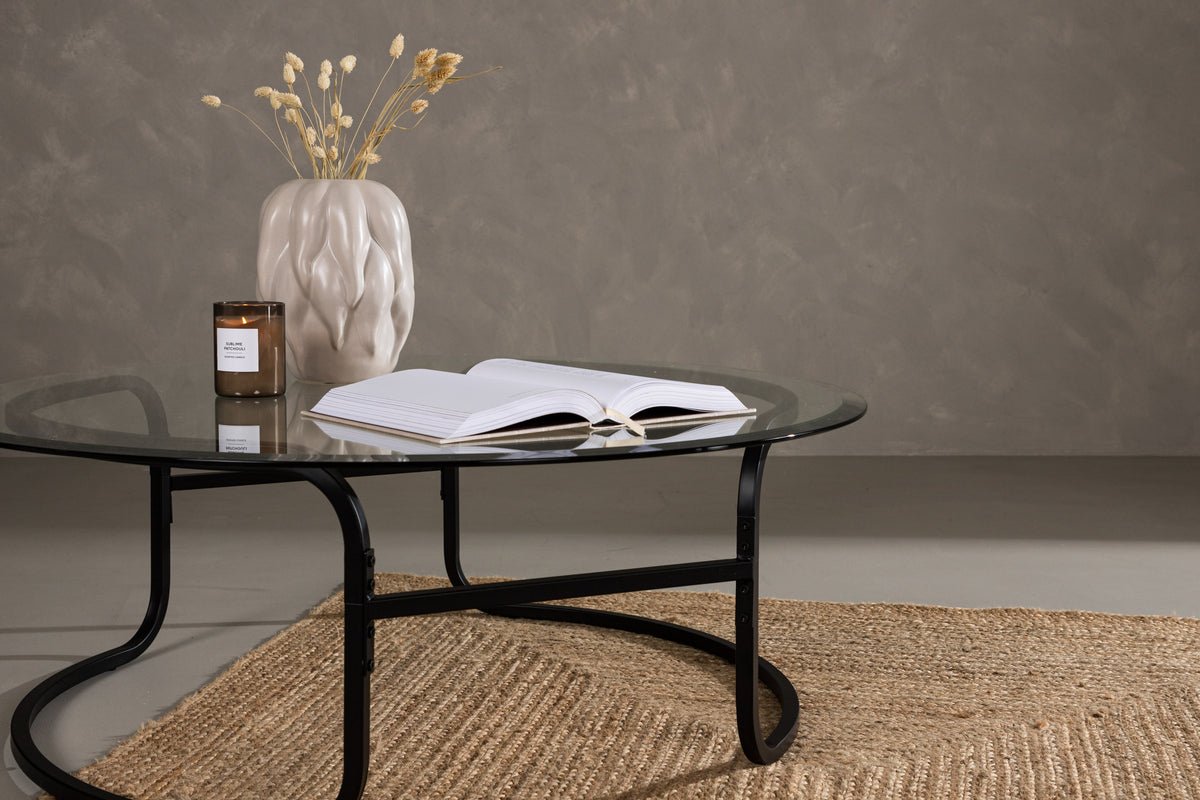 Couchtisch Silento - mat Glasplack