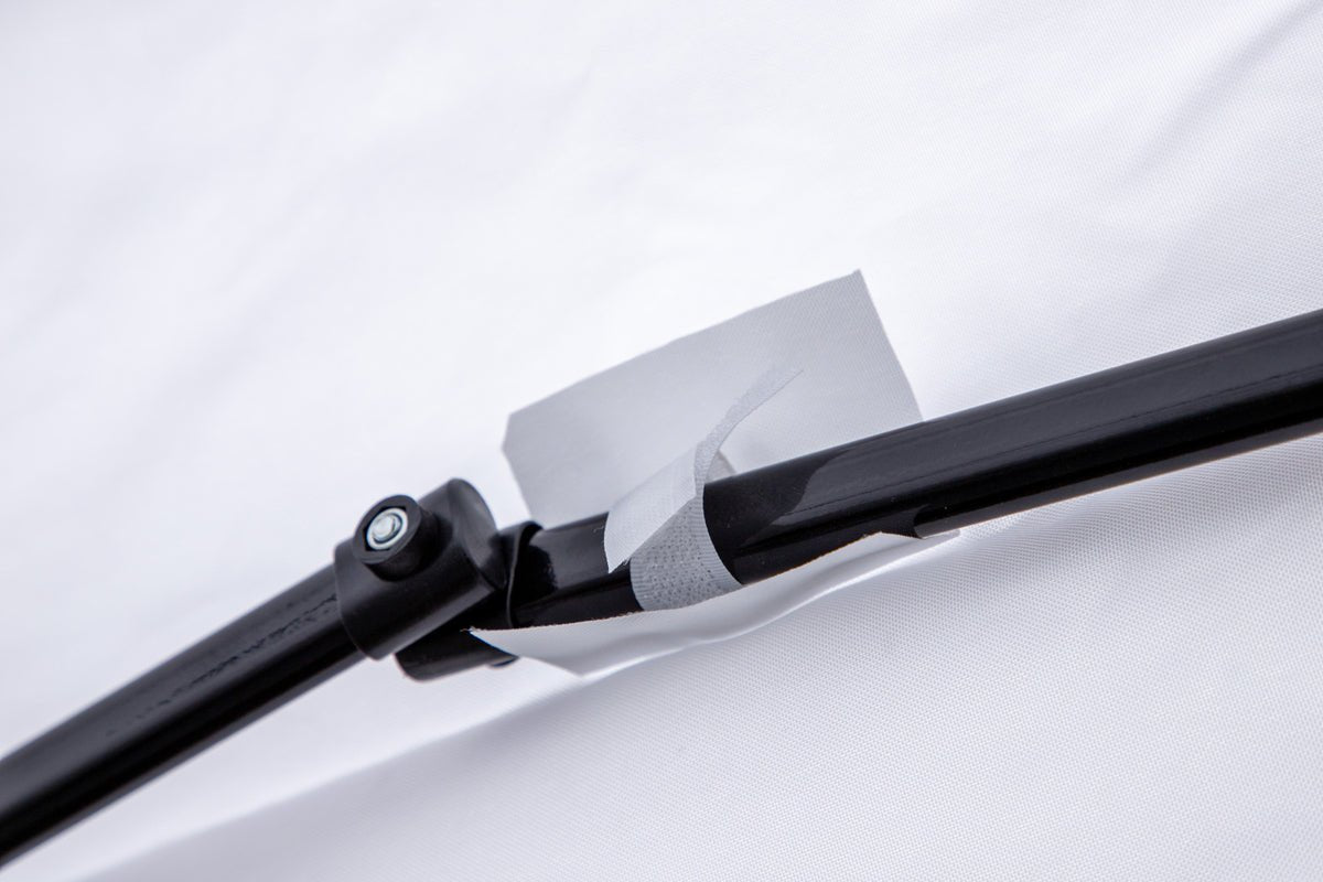 Gaartpavillon Oasis - mat wäissem Daach a Wänn aus Polyester