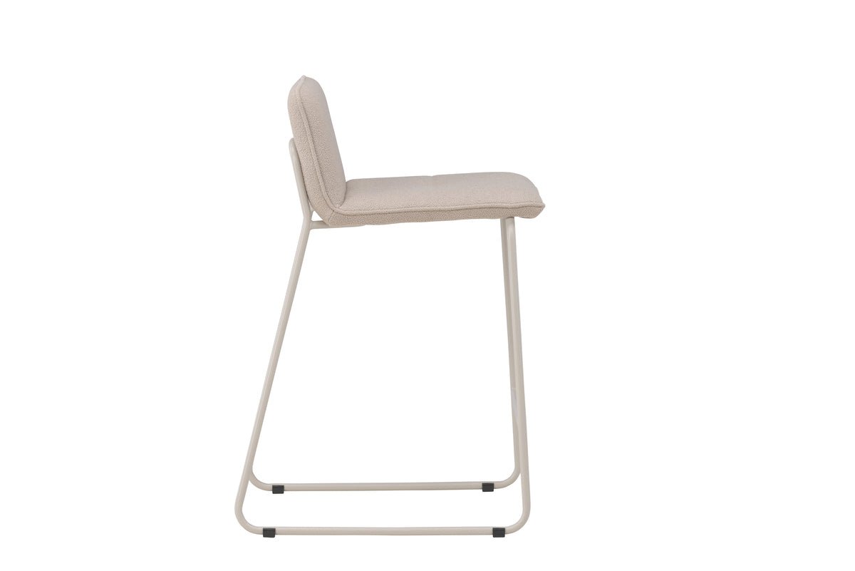 2er Set - Barhocker Adele mat mëllen Bouclé-Überzuch a Béis