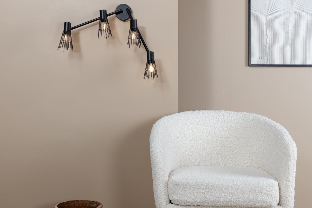 Mauerluucht „Anastasia" – Wielweis 3 oder 4-flammeg verfügbar