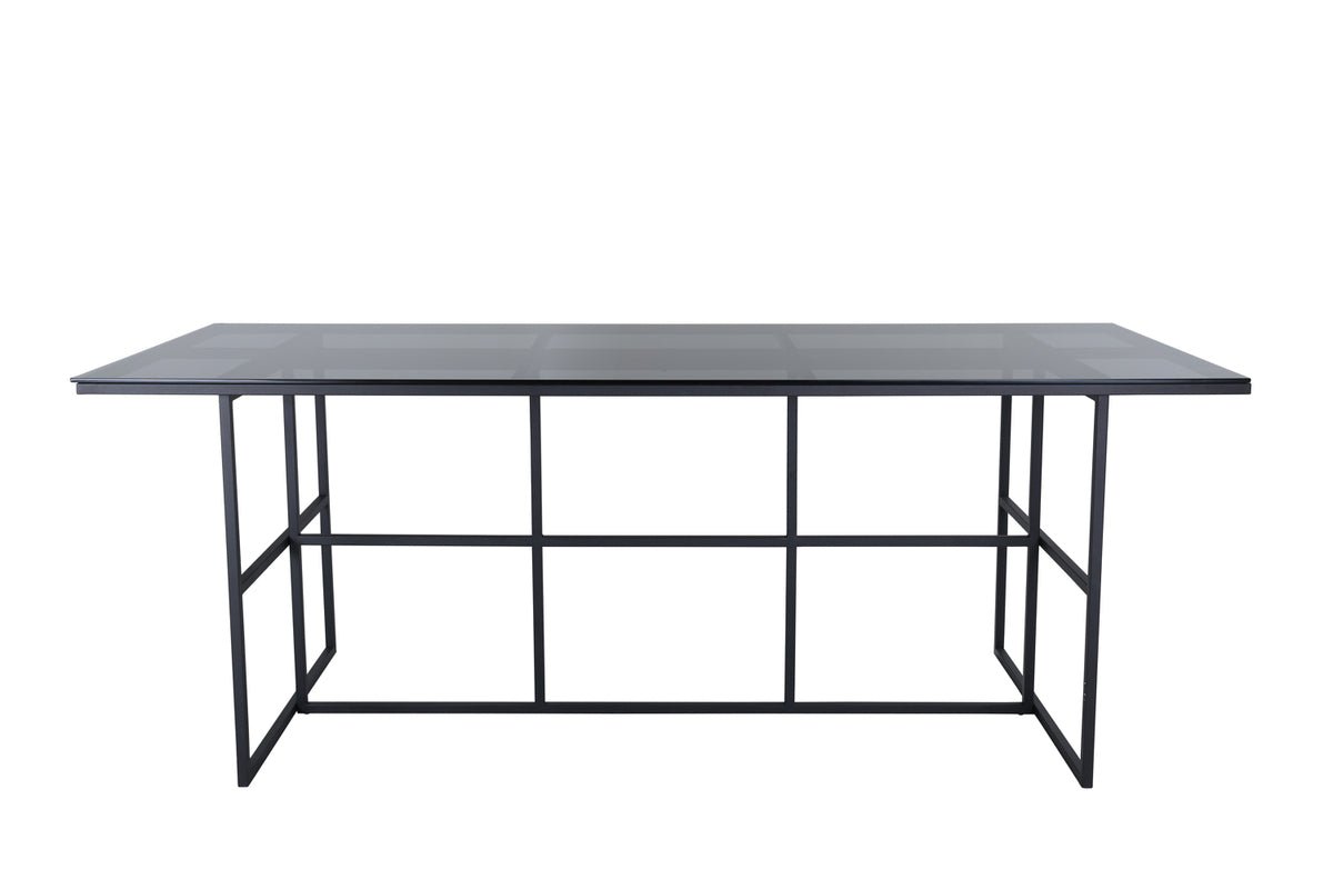 Iessdësch Life - rechteckegen Iessdësch a Schwaarz aus Stol a Glas