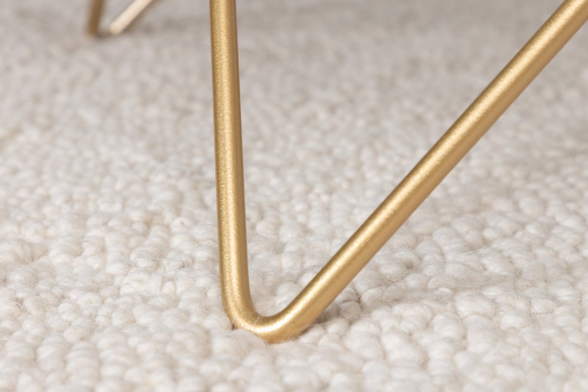 Couchtisch Tango - mat Dëschplack aus Marmorglas