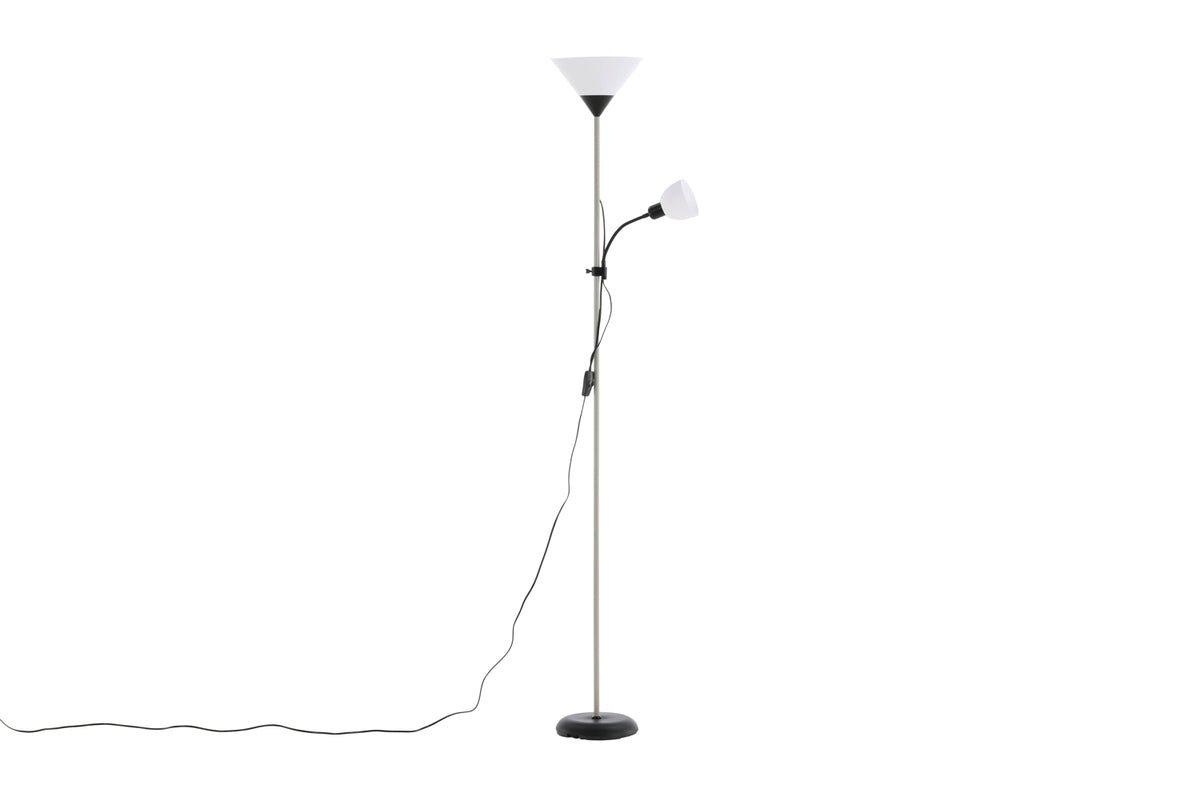 Stehlamp „Ragnar“ – Schlank, modern Silhouette 2-flammeg