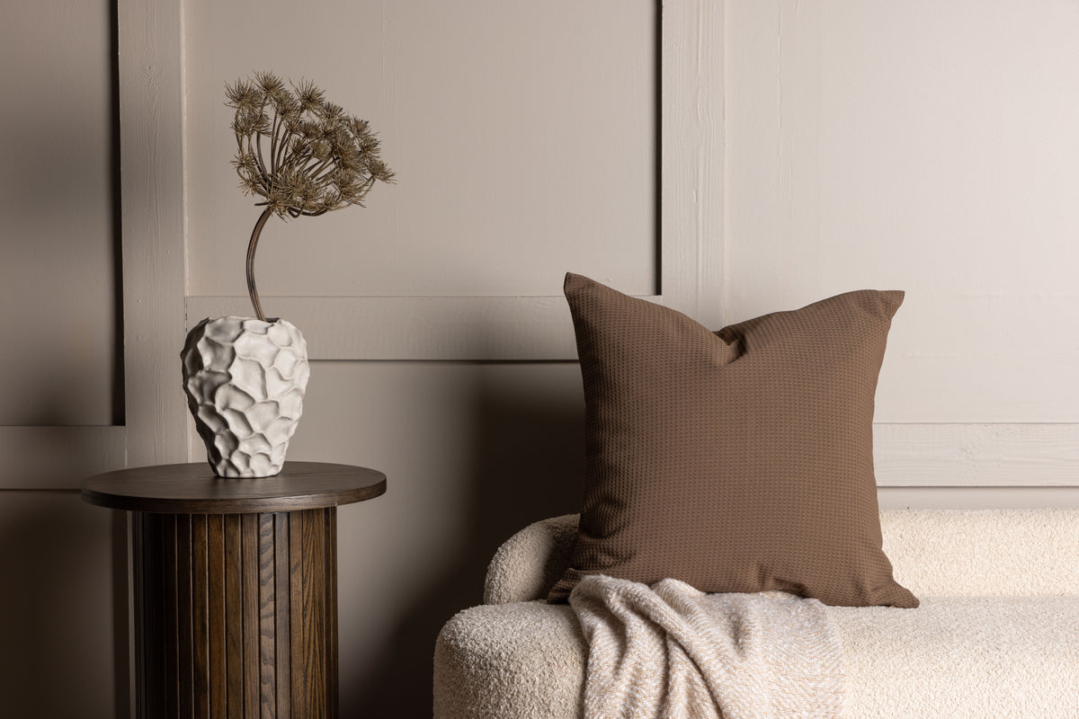 Këssenbezuch Agatha - 50x50 cm a Schwaarz, Grom an Donkelbrong