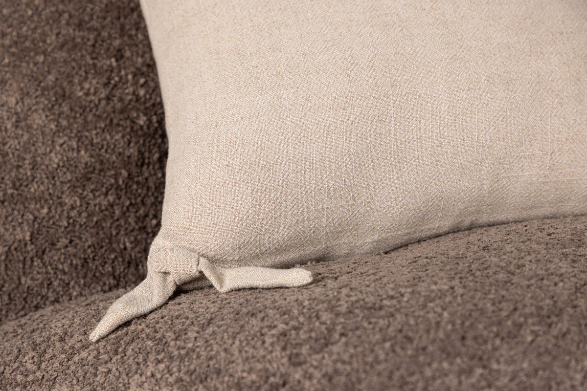 Këssenbezuch Ambiente - 40x40 cm a Béis, Donkelgréng a Wäiss