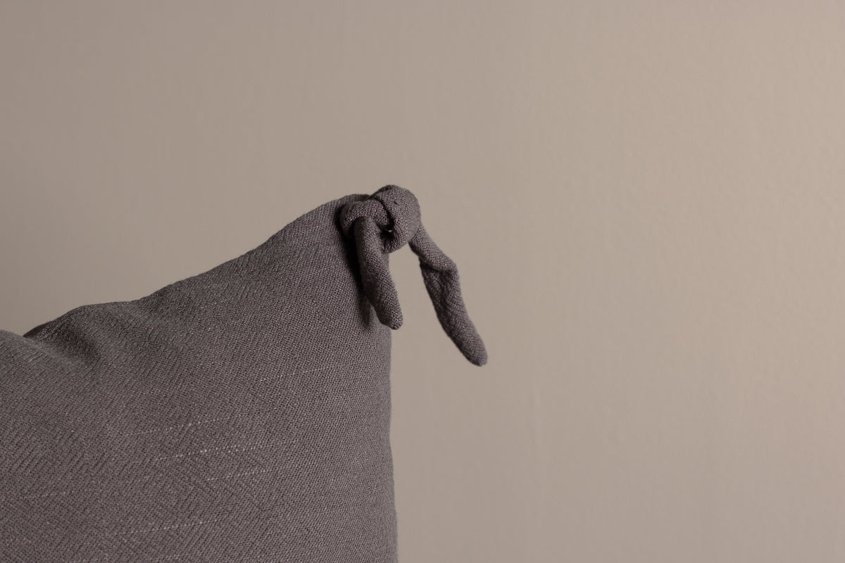 Këssenbezuch Ambiente - 40x40 cm a Béis, Donkelgréng a Wäiss